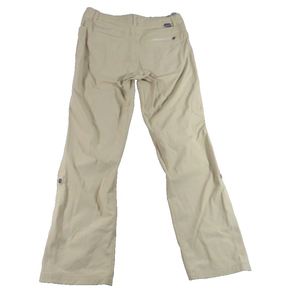 Patagonia Quandary Pants Women 8 Beige Nylon Stretch Outdoor Travel Hiking Trail
